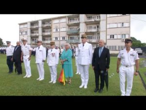 Prise de commandement de la gendarmerie en Guadeloupe .