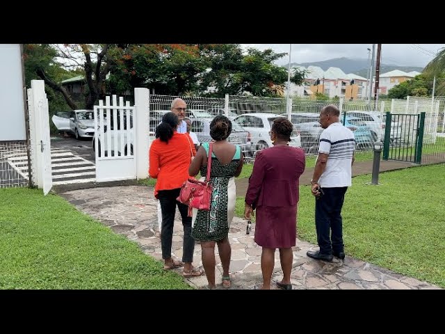 Visite de la crèche municipale de Basse Terre Ce lundi 09 septembre.