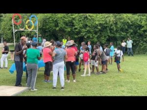 Baillif :Semaine bleue ,olympiade des séniors stade municipal.